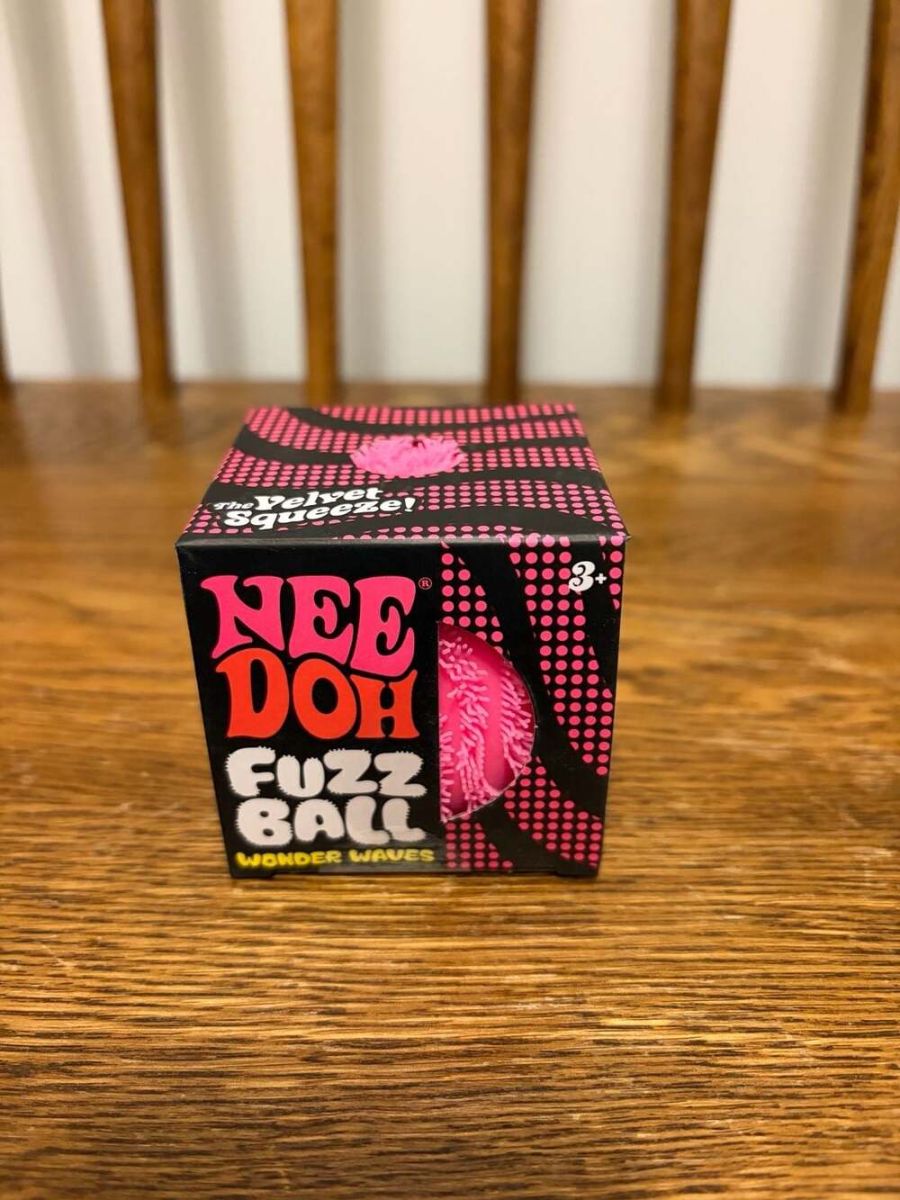 Schylling NeeDoh Fuzz Ball Wonder Waves Fidget Toy Pink New